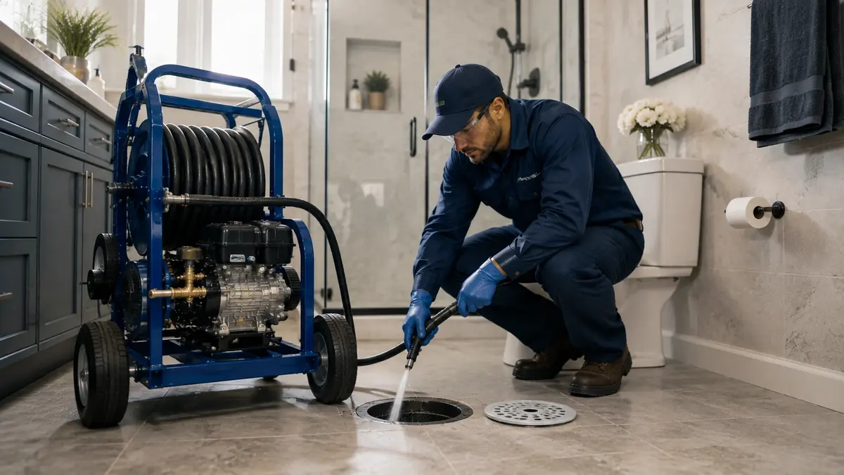 Bathroom Drain Hydro Jetting in Coachella