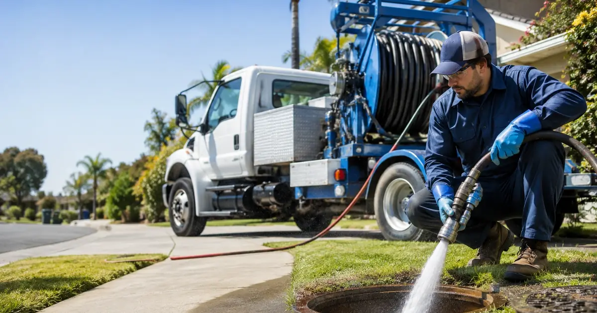 Hydro jet sewer cleaning Coachella