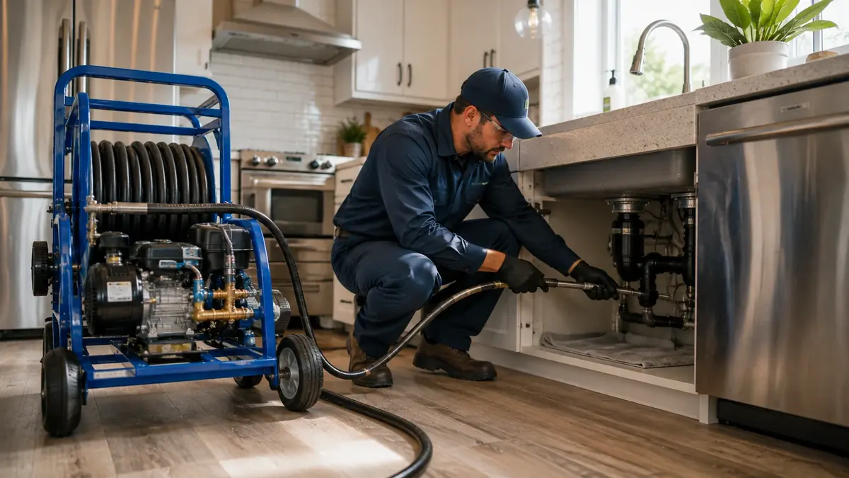 Kitchen Drain Hydro Jetting in Coachella