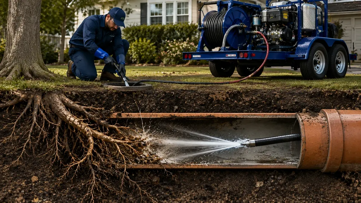 Tree Root Removal with Hydro Jetting in Coachella